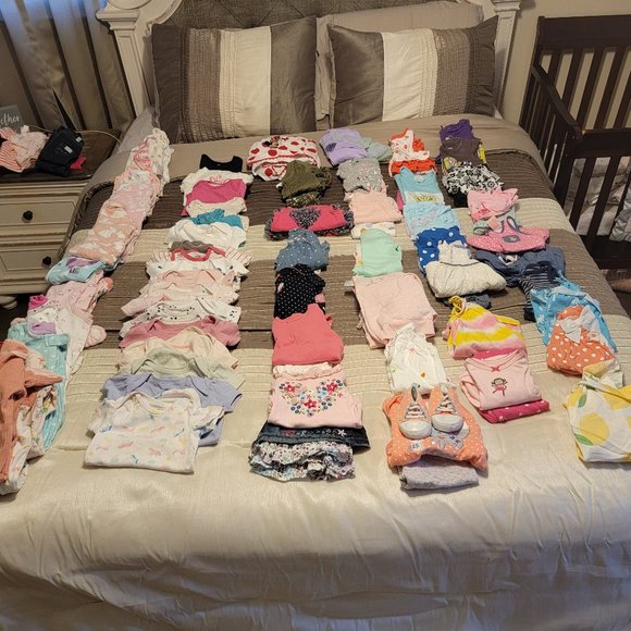 100 pieces 3-6 month girls bundle